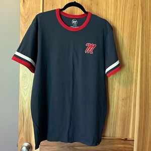 '47 University of Mississippi "M" Tshirt Mens XL